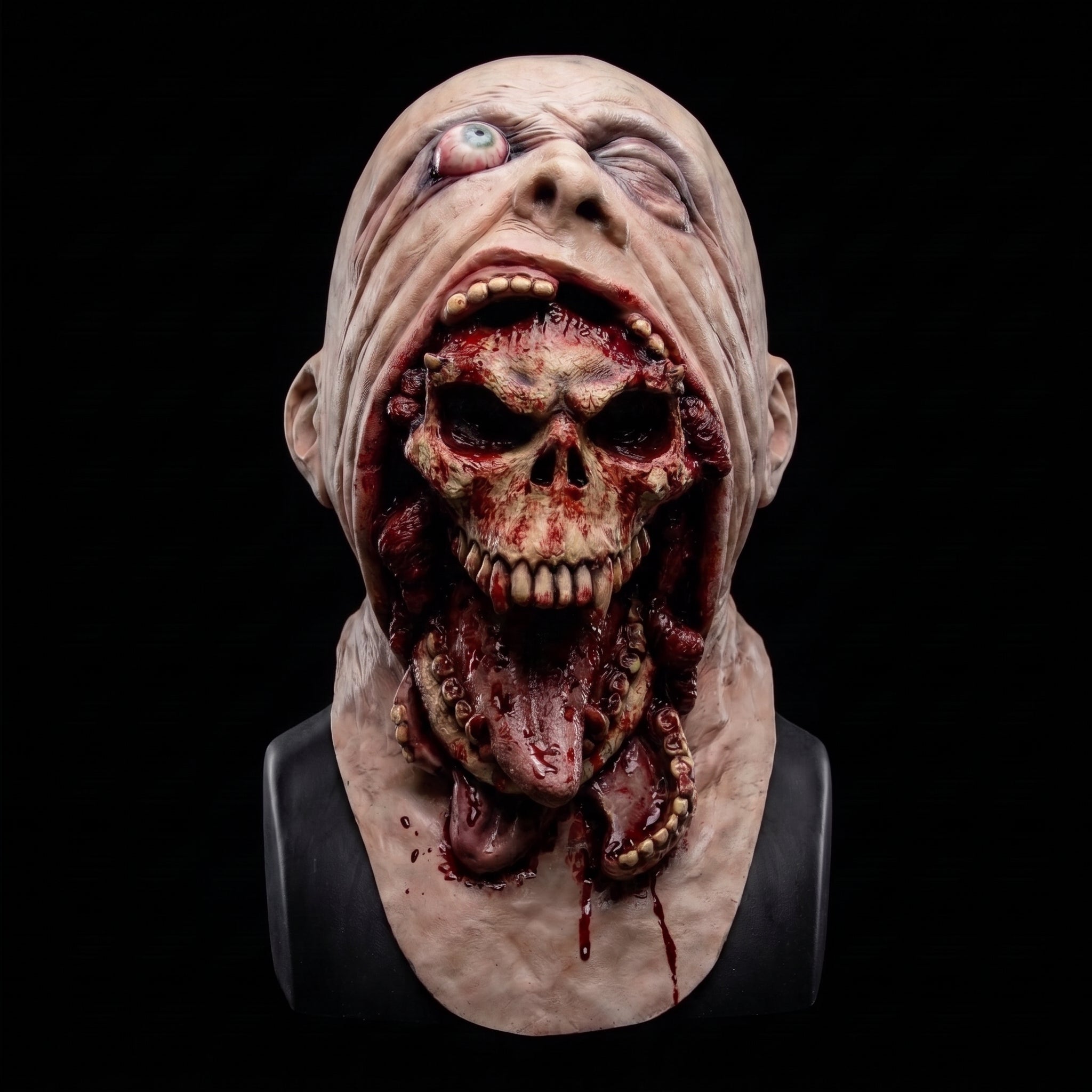 The Blurp Charlie mask worn front-on for fit and scale