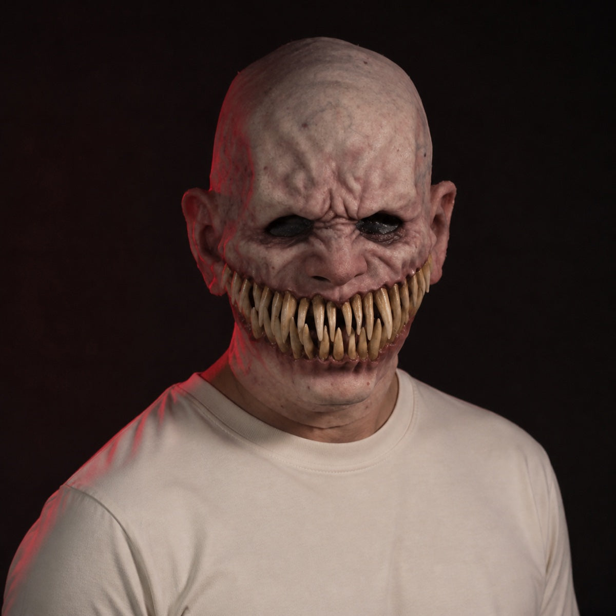 Gagtooth mask worn for scale